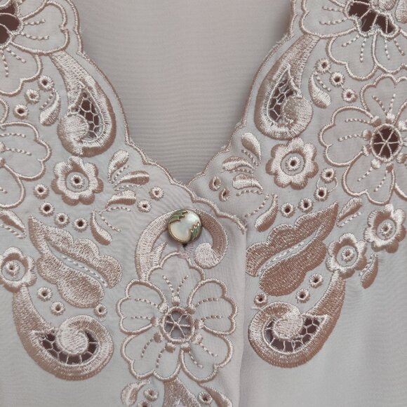 Size XL Ladies Blouse in Rose Taupe Color - Picture 2 of 4